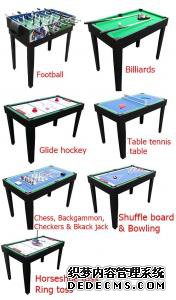 China 12 In 1 Multi Purpose Game Table Multicolor Design Table Tennis Pool Table on sale