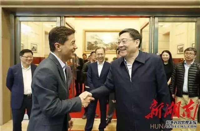 互联网大佬岳麓网页游戏私服,湖南省委书记实力“代言”求合作