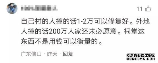 广州一女子油门当刹车撞塌村祠堂 网友：摊上大事了