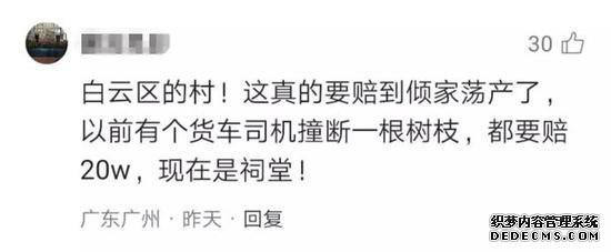广州一女子油门当刹车撞塌村祠堂 网友：摊上大事了